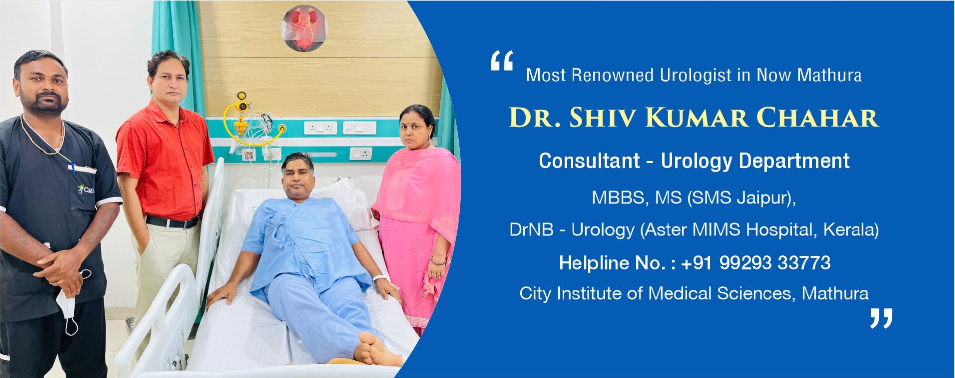 Dr Shivkumar with pt banner